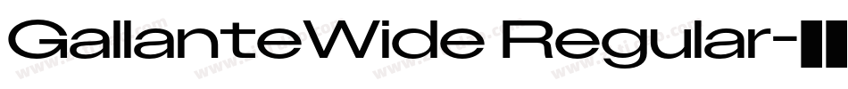 GallanteWide Regular字体转换